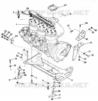 MONTAGGIO DEL MOTORE SL 650/B924058 (4922922292011A)