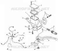 CONTROLLI-CILINDRO PRINCIPALE/FRENO LINE Sport 400L W98BA38C (4947234723B009)