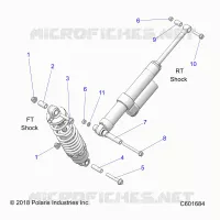 SUSPENSION, SHOCK MONTAGGIO, REAR SUSP.