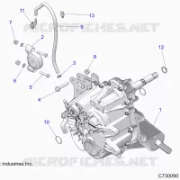 TRASMISSIONE, MAIN GEARCASE MOUNTING