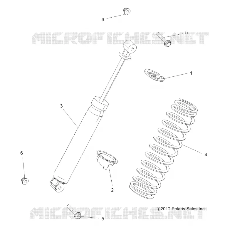 SUSPENSION, AMMORTIZZATORE POSTERIORE