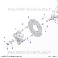 SOSPENSIONI ANTERIORI HUB AND BRAKE DISC