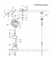 MOTORE, CARBURATORE AND CHOKE CABLE
