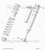SUSPENSION, SHOCK ANTERIORE MOUNTING, DELUXE
