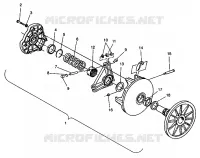 TRASMISSIONE FRIZIONE ASSEMBLY 500 EFI 0942774 and EFI SKS 0942574 (4924982498025A)