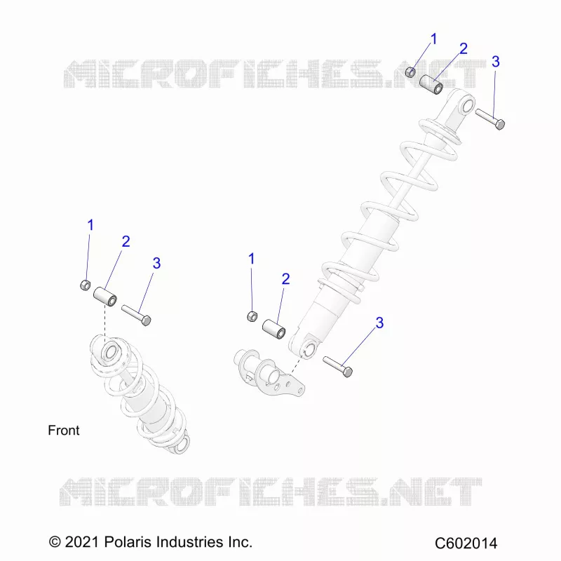 SUSPENSION, SHOCK MONTAGGIO, REAR SUSP.