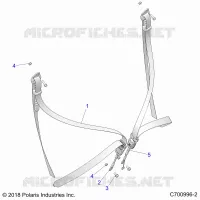 SEDE BELT AND MOUNTING, TRACTOR