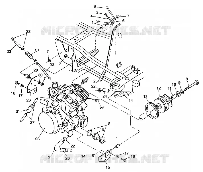 MONTAGGIO DEL MOTORE 4X4 350L W938139 (4924052405004A)
