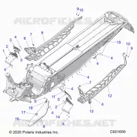 CHASSIS, PROTEZIONE FRIZIONE, FOOTRESTS, AND RUNNINGBOARDS
