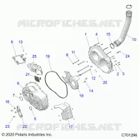 TRASMISSIONE, CLUTCH COVER AND DUCTING