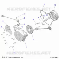 MOTORE, STATOR AND COVER
