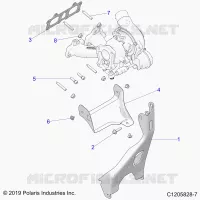 ENGINE, TURBO CHARGER MOUNTING
