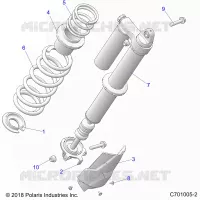 SUSPENSION, REAR SHOCK MONTAGGIO