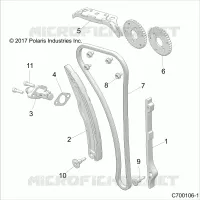 CAM CATENA AND TENSIONER