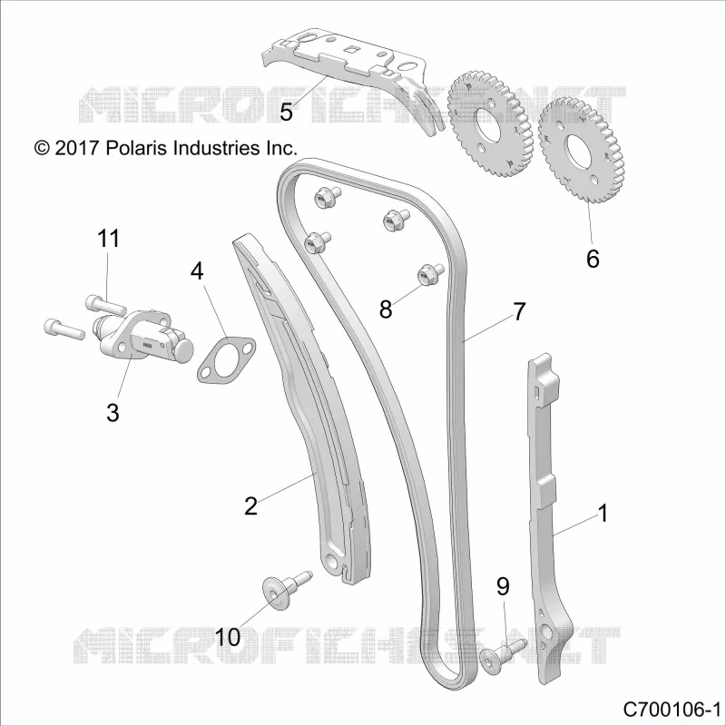 CAM CATENA AND TENSIONER