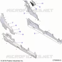 CARROZZERIA POSTERIORE, FENDERS, AND ROCKERS