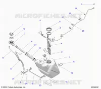 SISTEMA DI ALIMENTAZIONE CARBURANTE, FUEL TANK ASM.