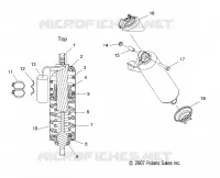 AMMORTIZZATORE POSTERIORE TRACK (M-10)(7043216)(LX)
