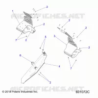 CHASSIS, PROTEZIONE FRIZIONE AND FOOTRESTS