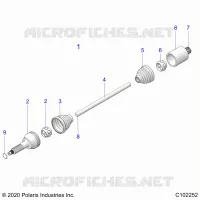 TRASMISSIONE, REAR DRIVE SHAFT