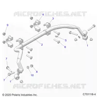 SUSPENSION, REAR BARRA DI STABILIZZAZIONE
