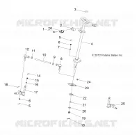STERZO POST AND TIE ROD ASM.