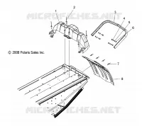 PARAURTI POSTERIORE, SNOWFLAP and FANALE POSTERIORE HOUSING