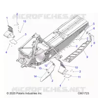CHASSIS, PROTEZIONE FRIZIONE/FOOTRESTS/RUNNING BOARDS