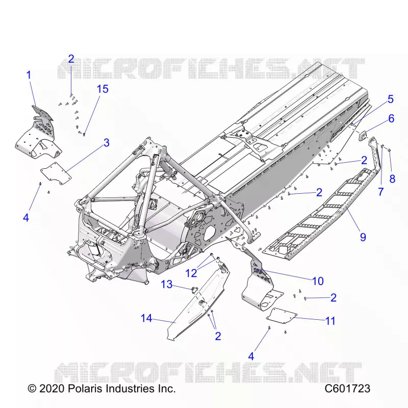 CHASSIS, PROTEZIONE FRIZIONE/FOOTRESTS/RUNNING BOARDS