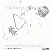ENGINE, ENGINE, ALTERNATORE, FAN AND BELT- R21RRED4JA (C700414)