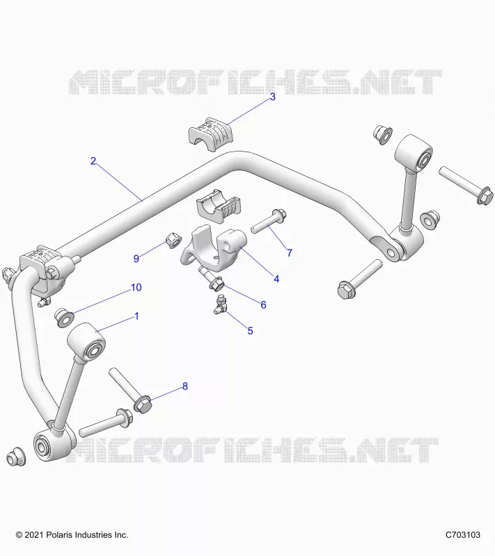 SUSPENSION, FRONT, BARRA DI STABILIZZAZIONE