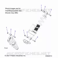 SUSPENSION, SHOCK MONTAGGIO, REAR SUSP.