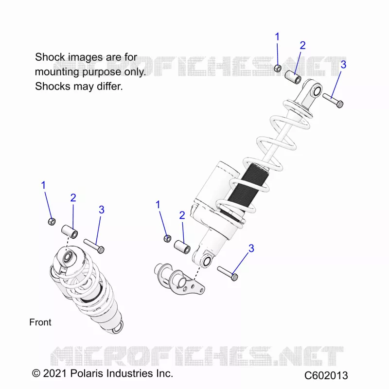 SUSPENSION, SHOCK MONTAGGIO, REAR SUSP.