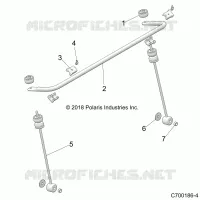 SUSPENSION, FRONT, BARRA DI STABILIZZAZIONE
