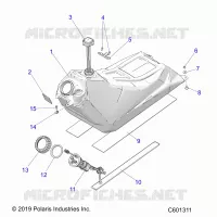 SISTEMA DI ALIMENTAZIONE CARBURANTE, FUEL TANK ASM.