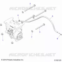 TRASMISSIONE, GEARCASE MOUNTING, REAR