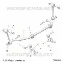 SUSPENSION, REAR, BARRA DI STABILIZZAZIONE
