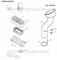 PRESA D'ARIA/SCAFO INGRESSO ARIA (Intl. SL 700/Intl. DELUXE) Intl. SL 700 I (4940874087B010)