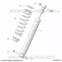 SUSPENSION, AMMORTIZZATORE POSTERIORE
