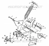 SWING ARM   SHOCK MAGNUM 2X4 W98AA42A (4945524552B010)