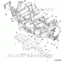 CHASSIS, TELAIO PRINCIPALE AND SKID PLATES