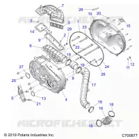 TRASMISSIONE, CLUTCH COVER AND DUCTING
