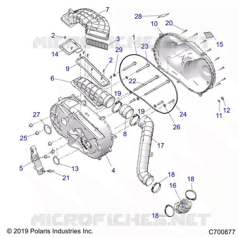 TRASMISSIONE, CLUTCH COVER AND DUCTING