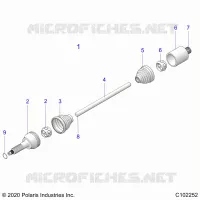 TRASMISSIONE, REAR DRIVE SHAFT
