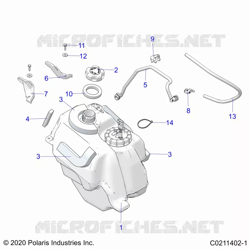 SISTEMA DI ALIMENTAZIONE CARBURANTE, FUEL TANK ASM.