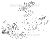 RACK ANTERIORE   PARAURTI MONTAGGIO (400) XPRESS 400 W969540 (4935923592A011)
