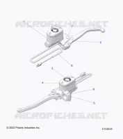 FRENO ANTERIORE BRAKE LEVER AND MASTER CYLINDER