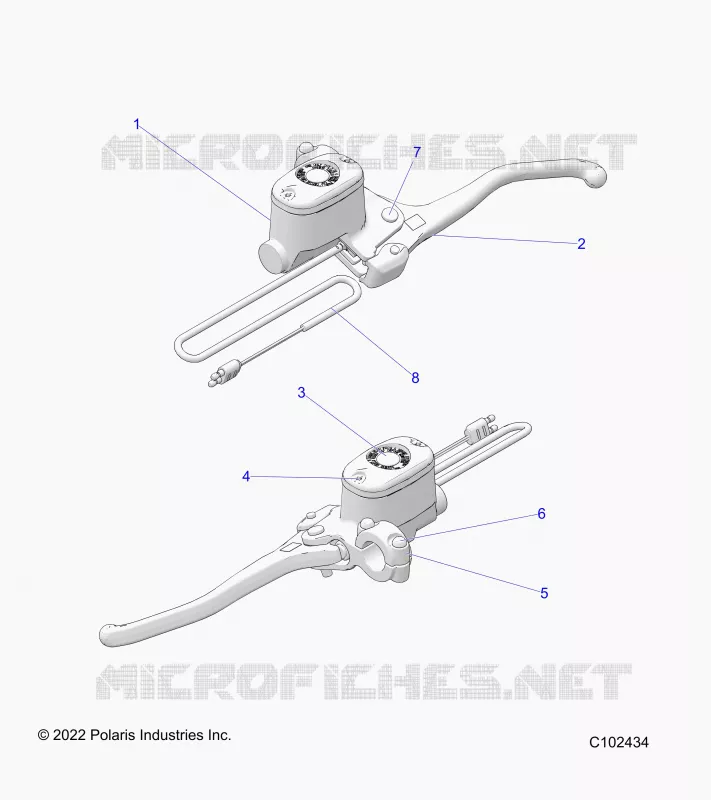FRENO ANTERIORE BRAKE LEVER AND MASTER CYLINDER