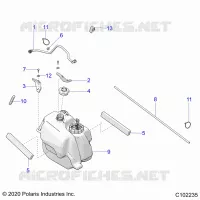 SISTEMA DI ALIMENTAZIONE CARBURANTE, FUEL TANK ASM.
