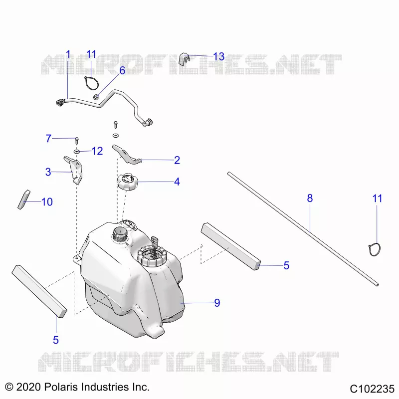 SISTEMA DI ALIMENTAZIONE CARBURANTE, FUEL TANK ASM.